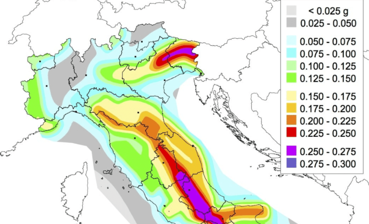 rischio sismico italia