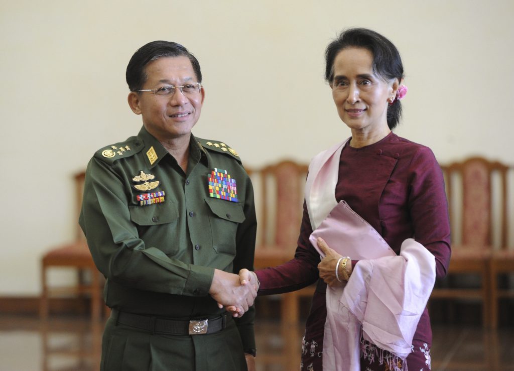 Aung San Suu Kyi, leader birmana e premio nobel per la pace nel 1991