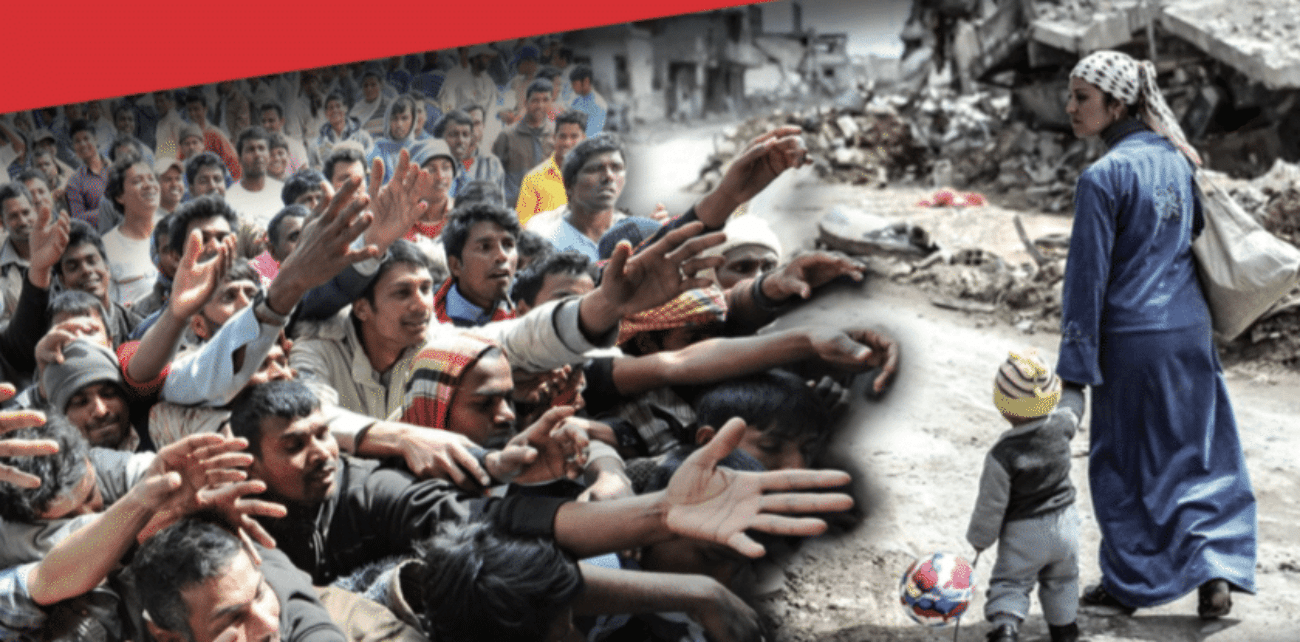 Popolo siriano durante guerra civile