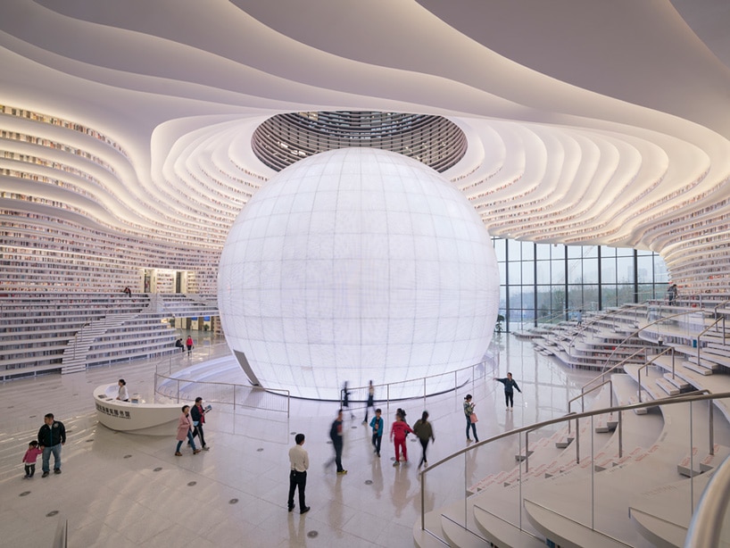 Le Prime Immagini Della Biblioteca Futuristica Di Tianjin In Cina TPI