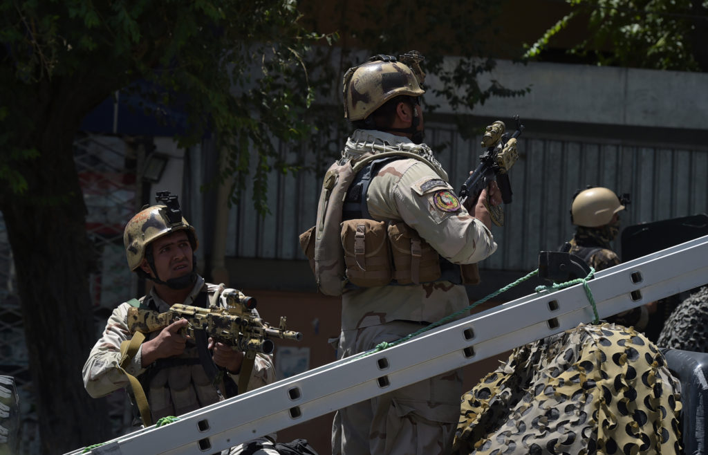 Le forze di sicurezza afghane
