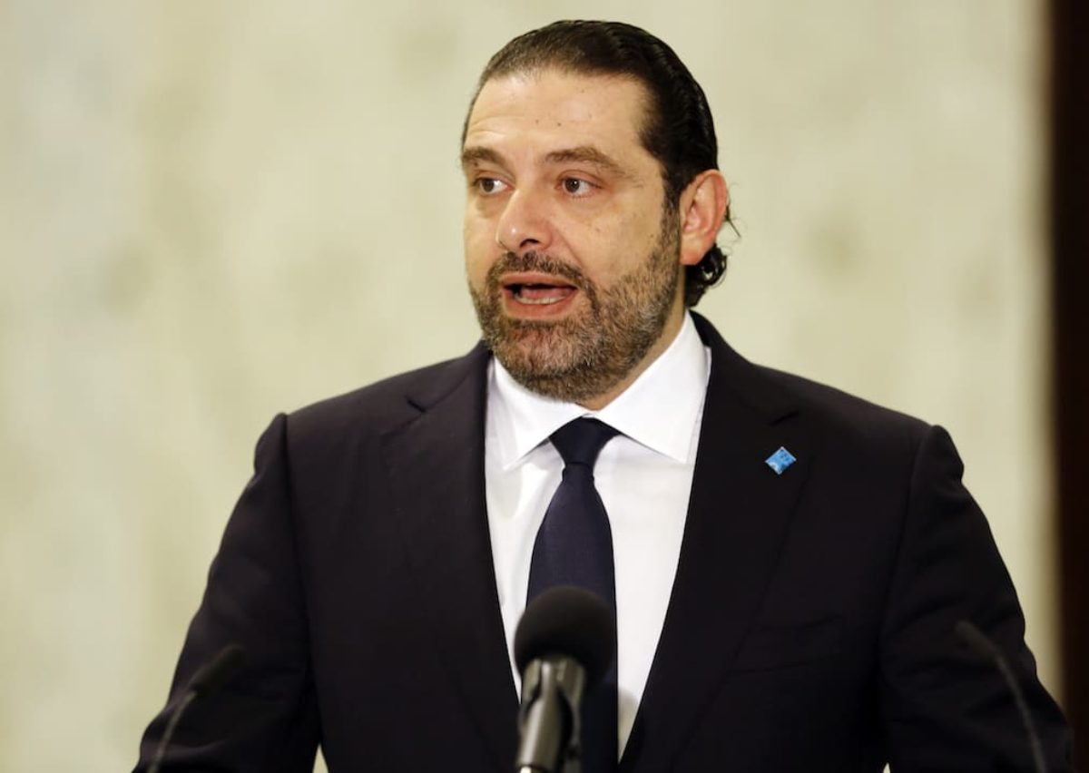 Il primo ministro dimissionario del Libano Saad Hariri.