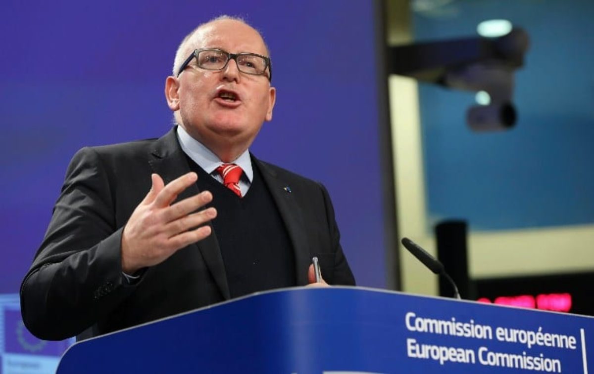 Vice-President of the European Commission Timmermans press conference