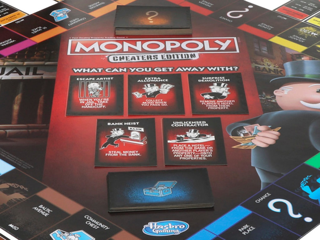 Monopoly gioco GLI IMBROGLIONI Edition gioco da tavola per famiglia e gli amici 