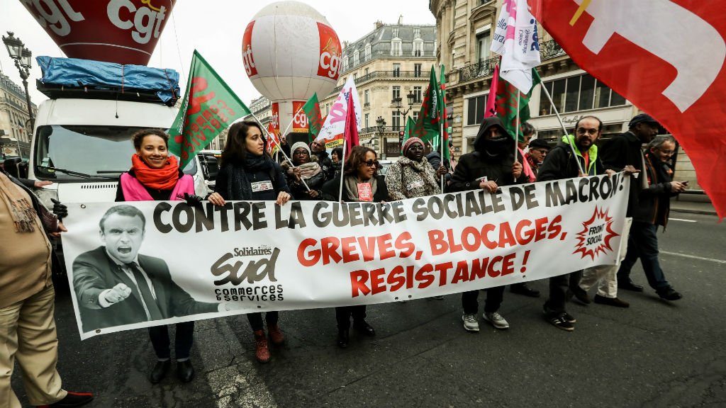 Francia sciopero riforme Macron