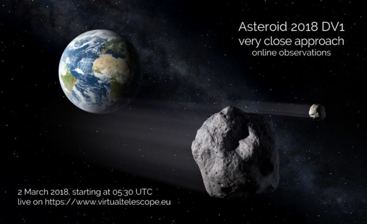 Un piccolo asteroide ha sfiorato la Terra