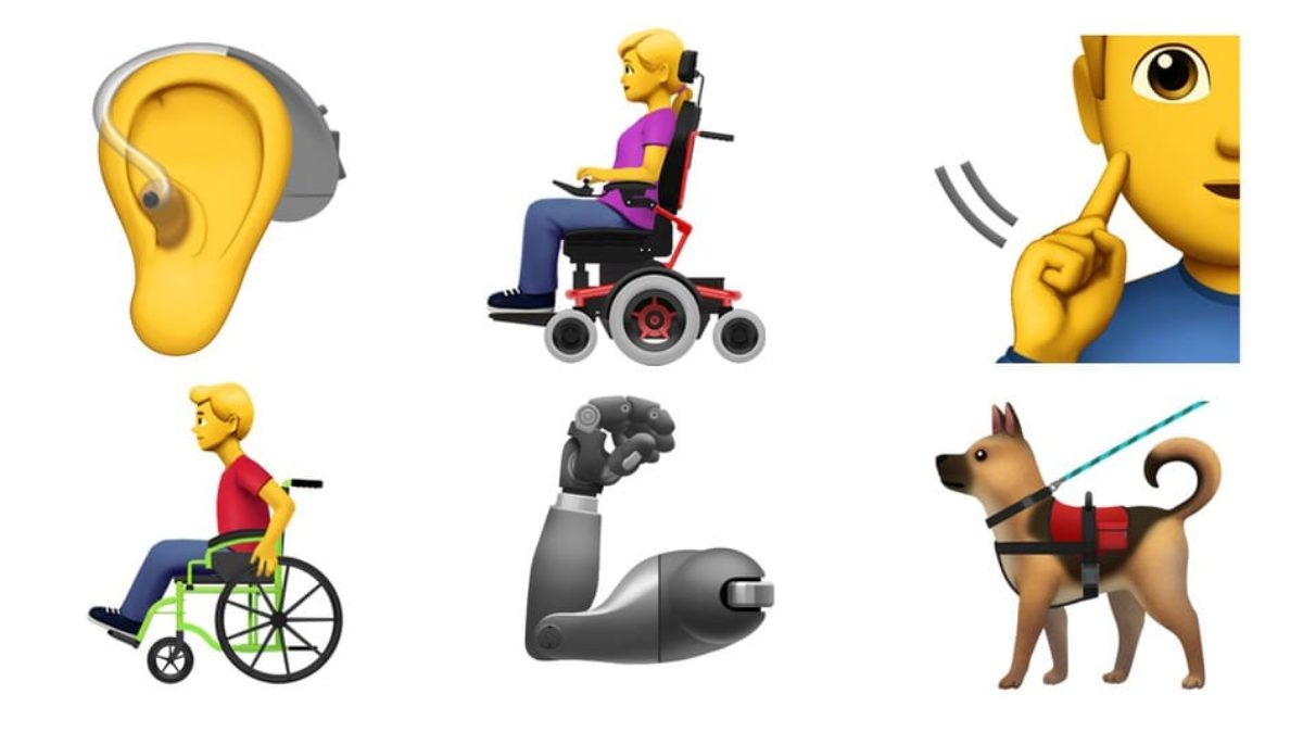 apple emoji disabili