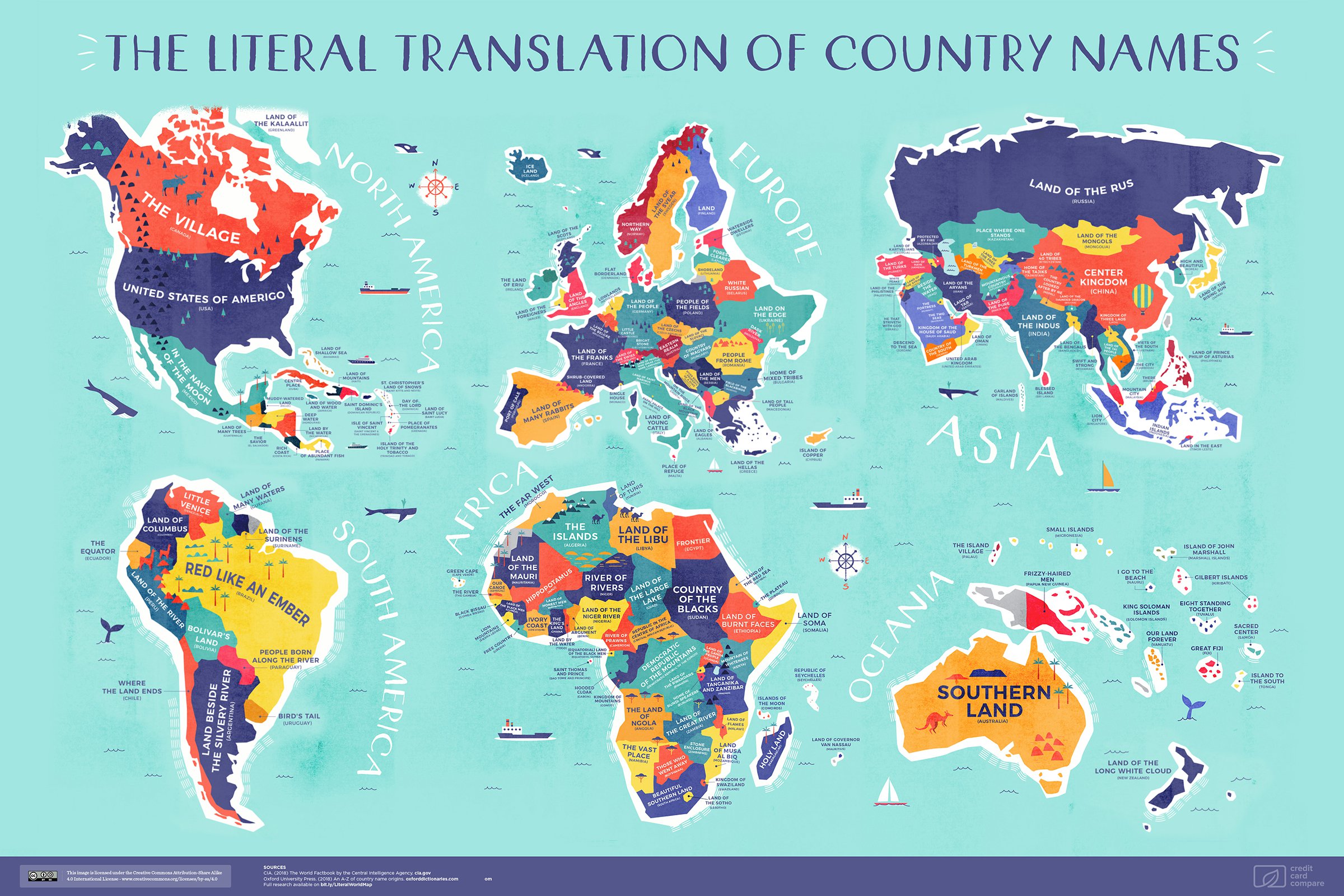 mappa nomi paesi