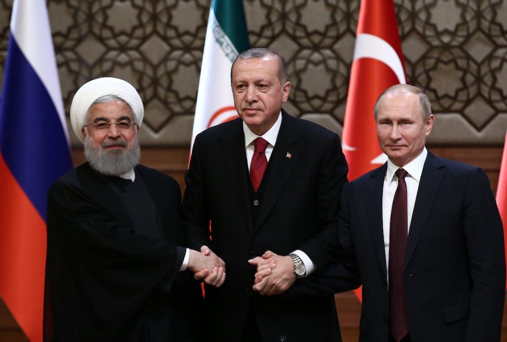 Siria vertice Erdogan Putin Rohani