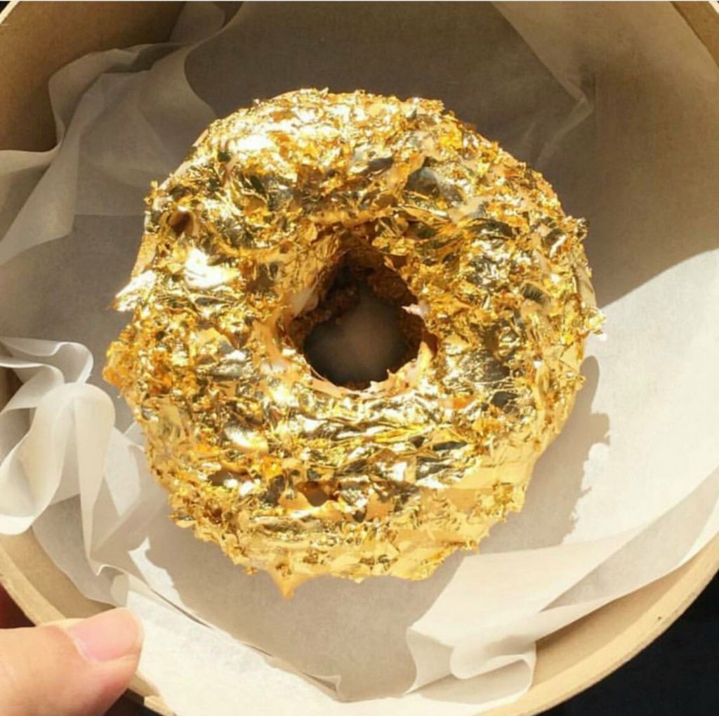 Gold food mania Storia Piatti Risotto oro e zafferano Glamburger