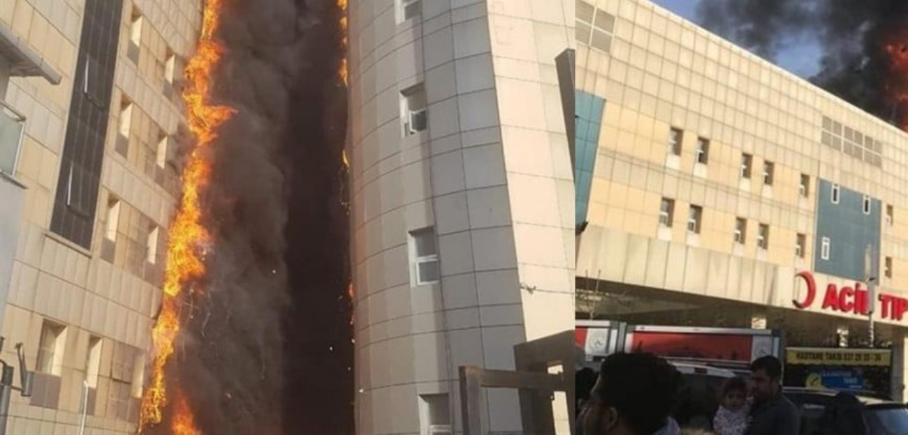 turchia incendio ospedale istanbul