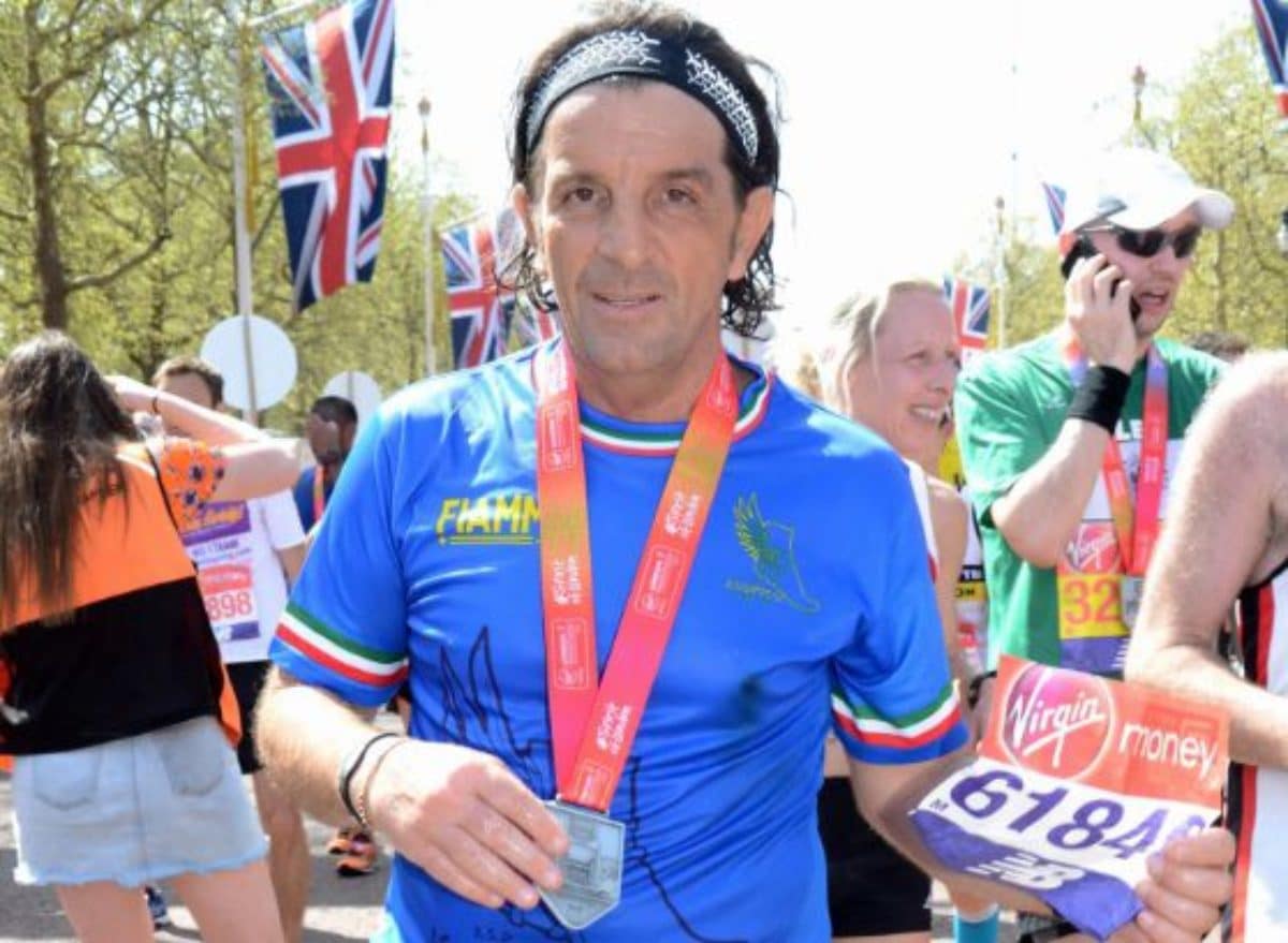 Maratona di Londra italiano imbroglia