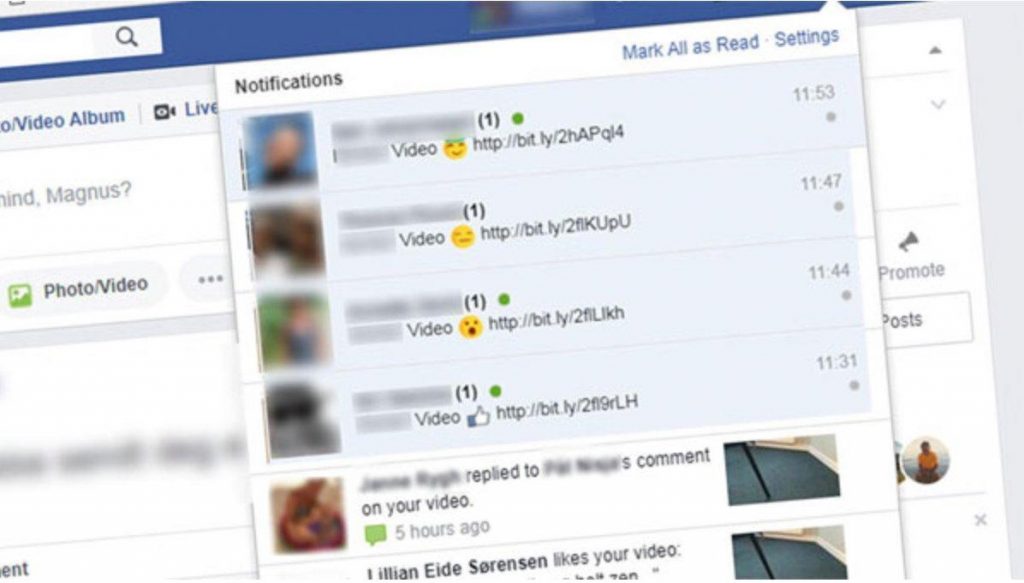 facebook messenger virus video