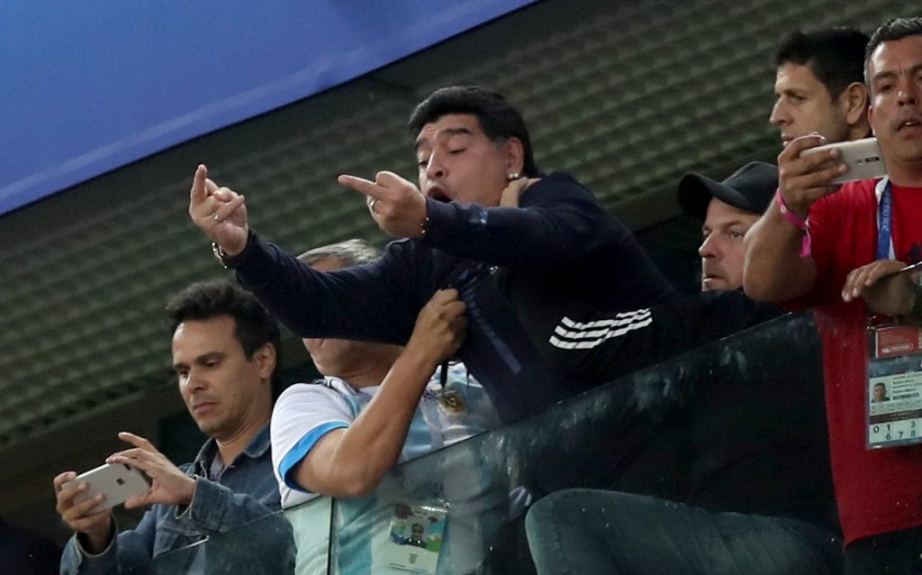Maradona Nigeria Argentina