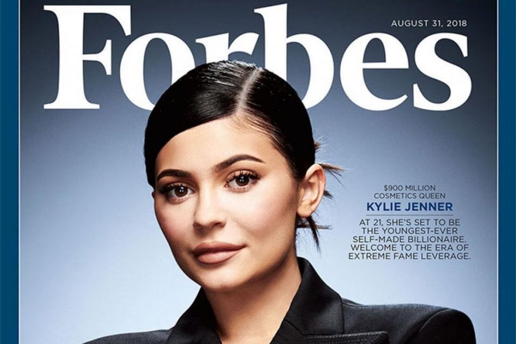 kylie jenner miliardaria cosmetici forbes