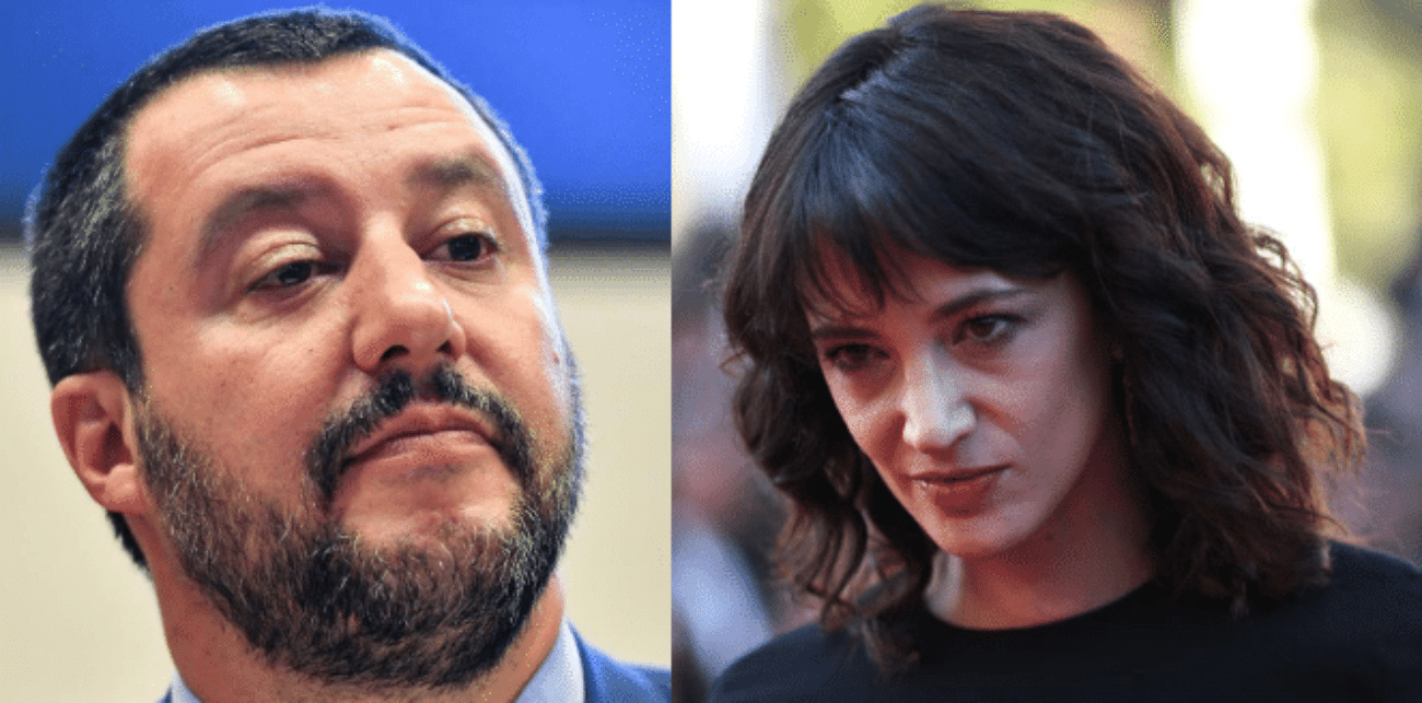 Asia Argento molestie Salvini