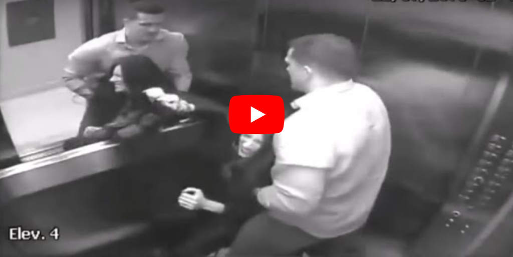 video marito picchia moglie ascensore