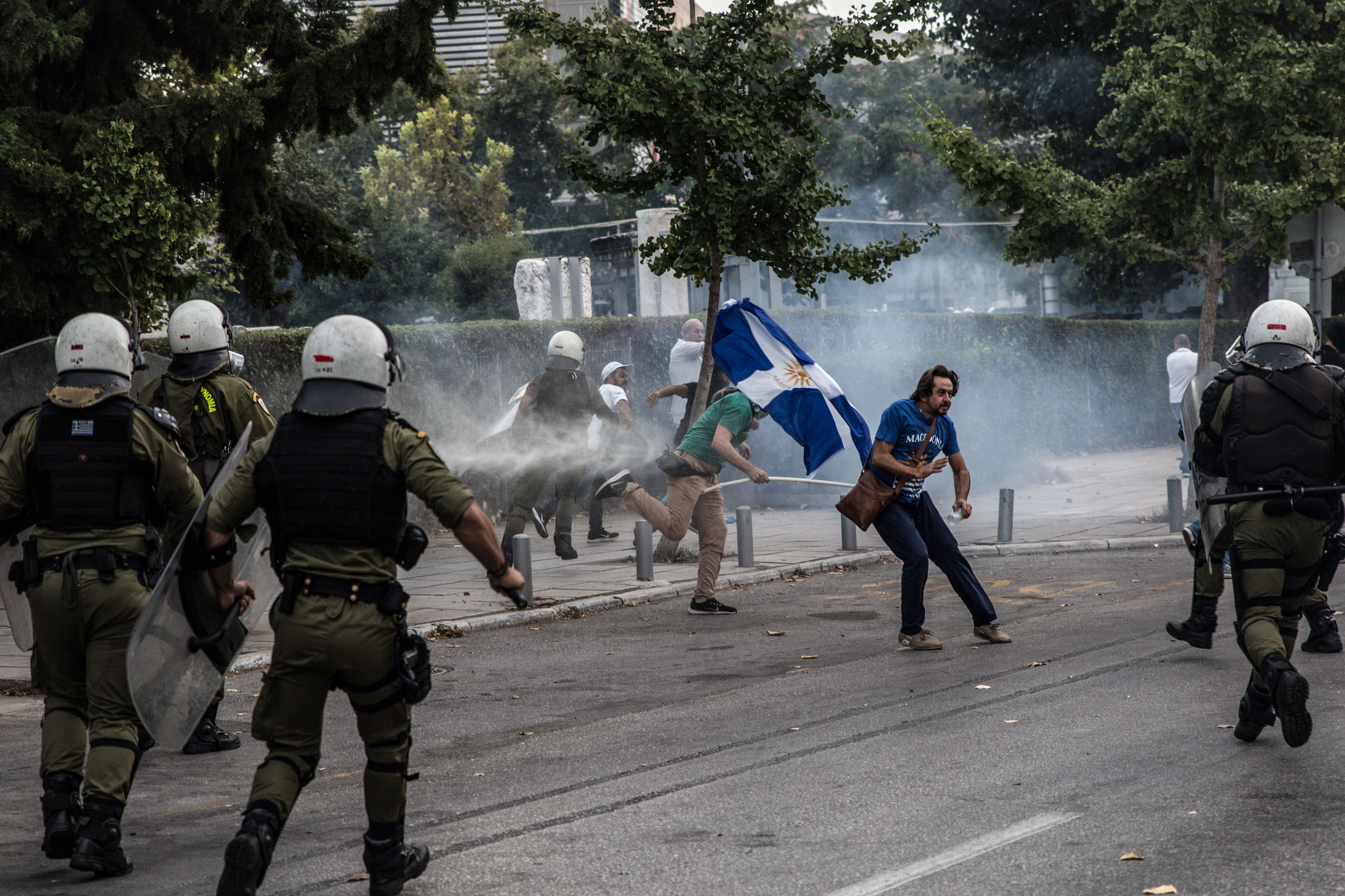 Αποτέλεσμα εικόνας για Grecia: scontri tra polizia e manifestanti a Salonicco