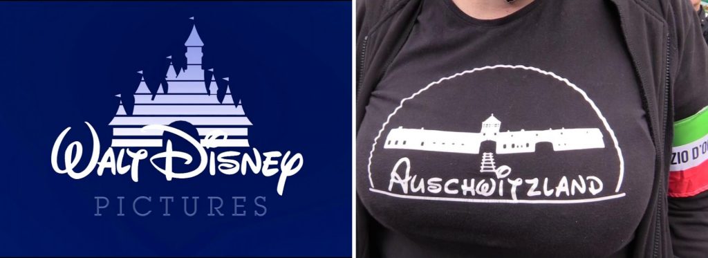 maglietta auschwitzland risposta Disney