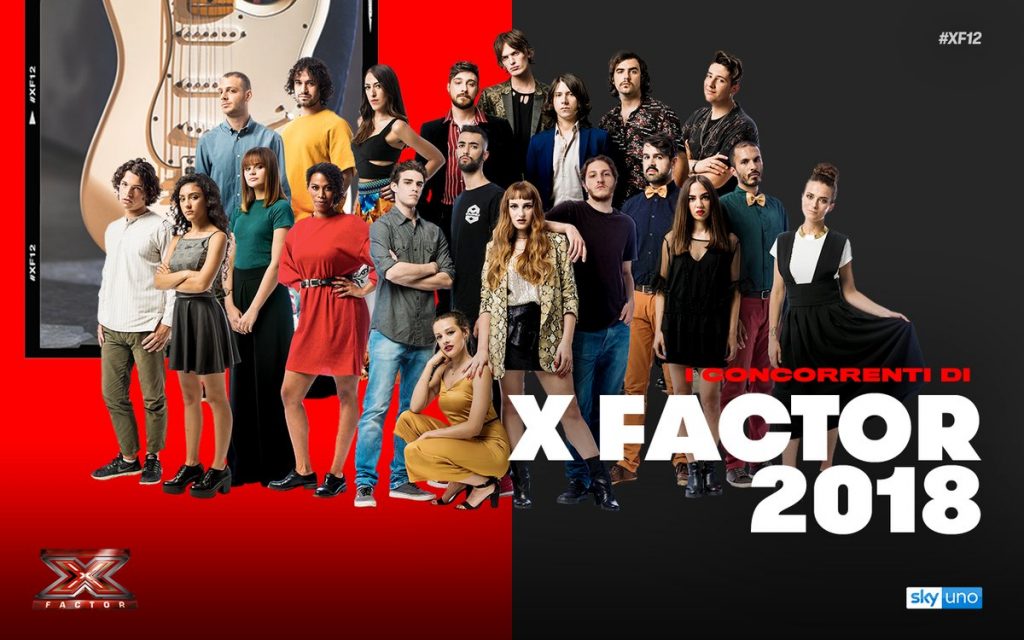 x factor 2018 concorrenti live