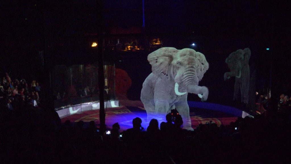 circo animali ologrammi