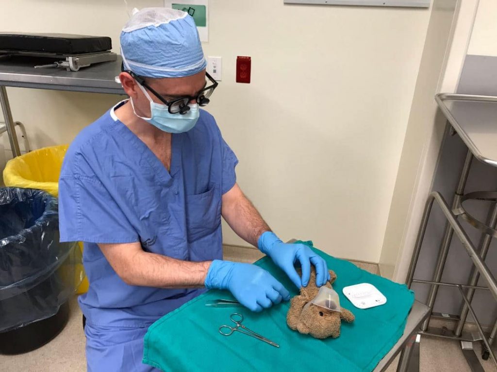 chirurgo opera orsacchiotto