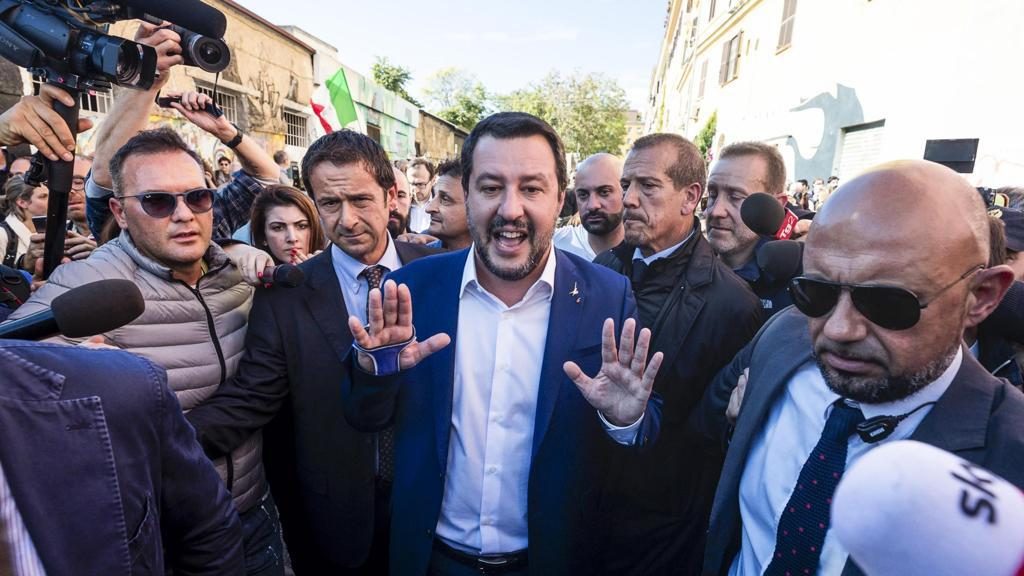 salvini contestato san lorenzo