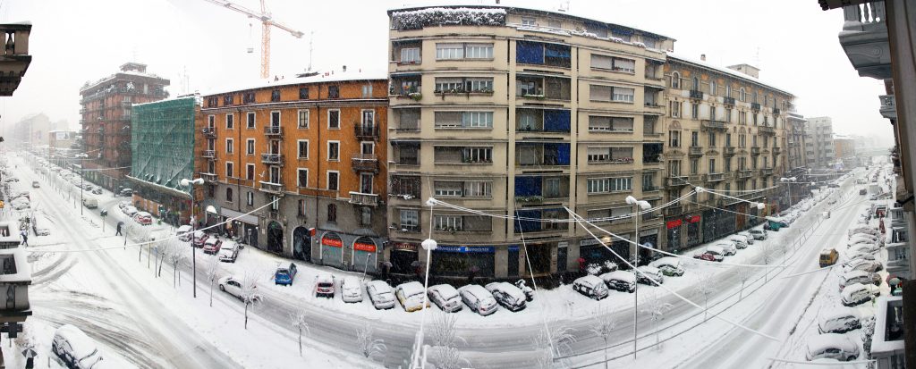 Quando nevica a Milano