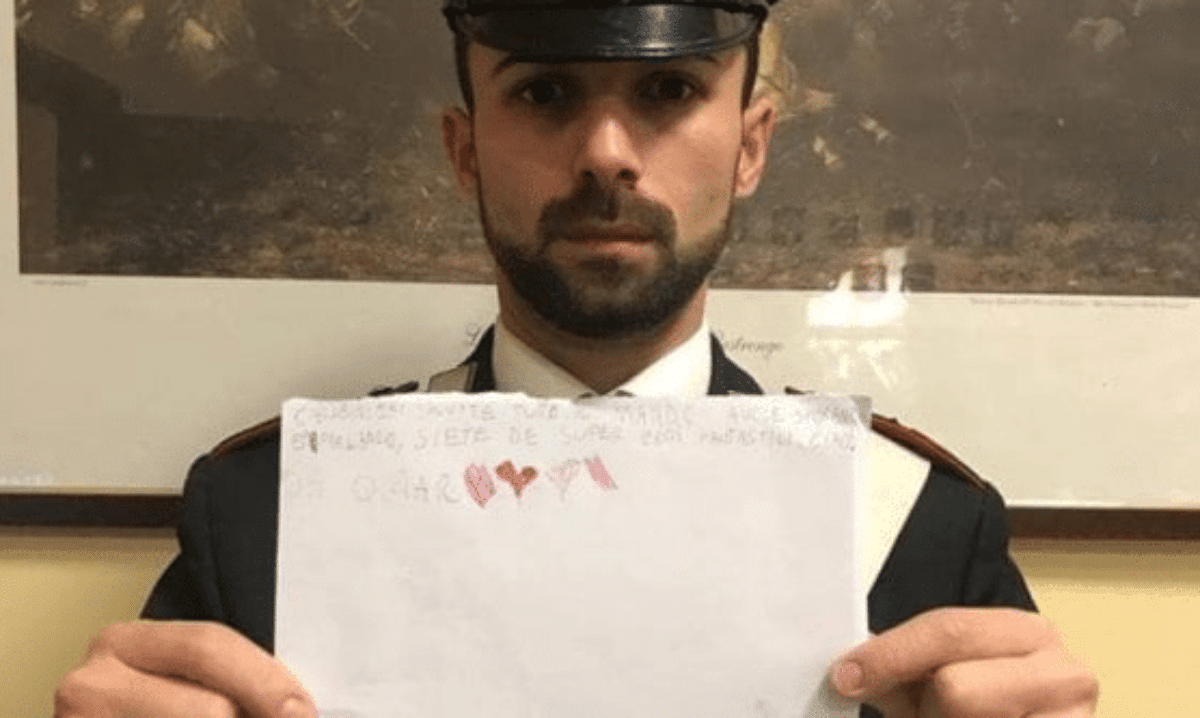 lettera bimbo carabinieri