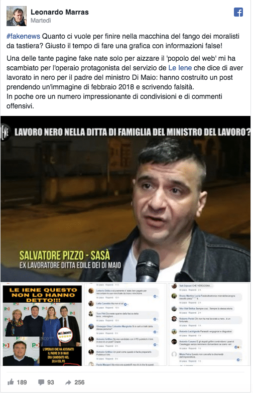 bufala di maio operaio pd