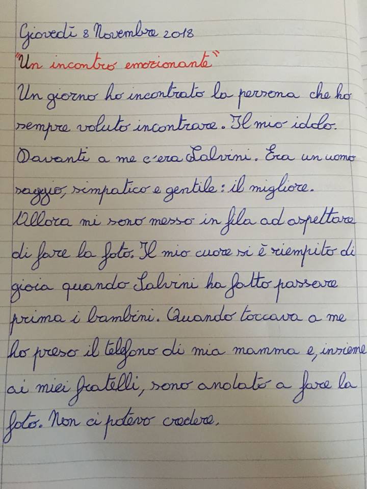 salvini lettera bambino