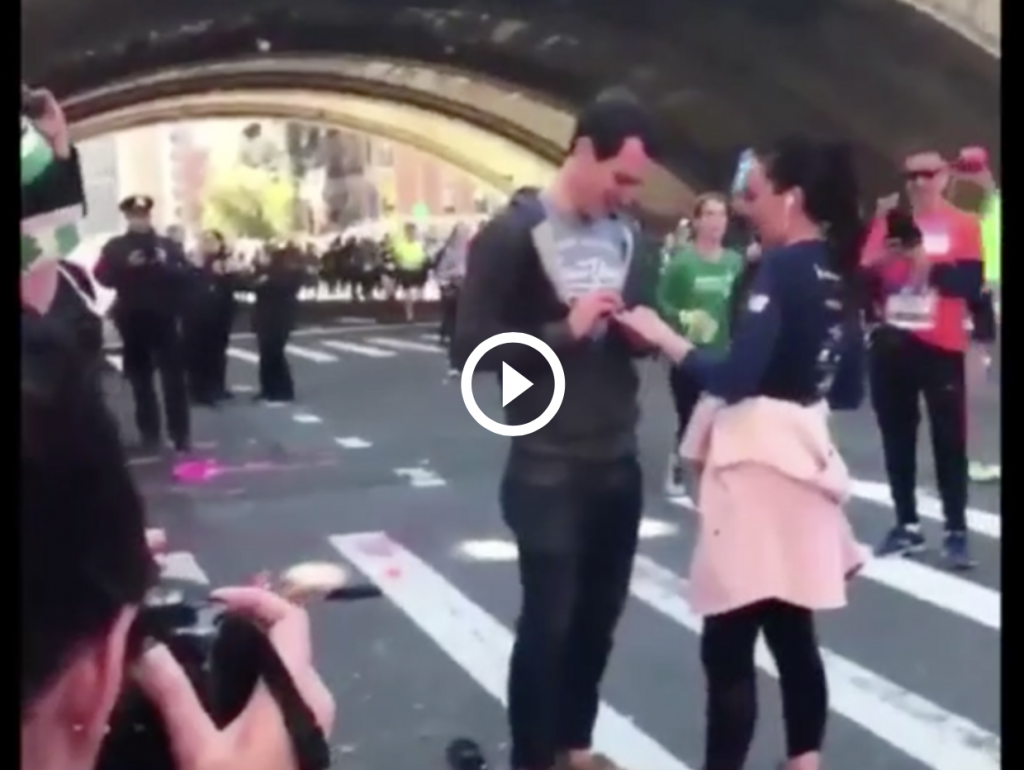 proposta matrimonio maratona new york