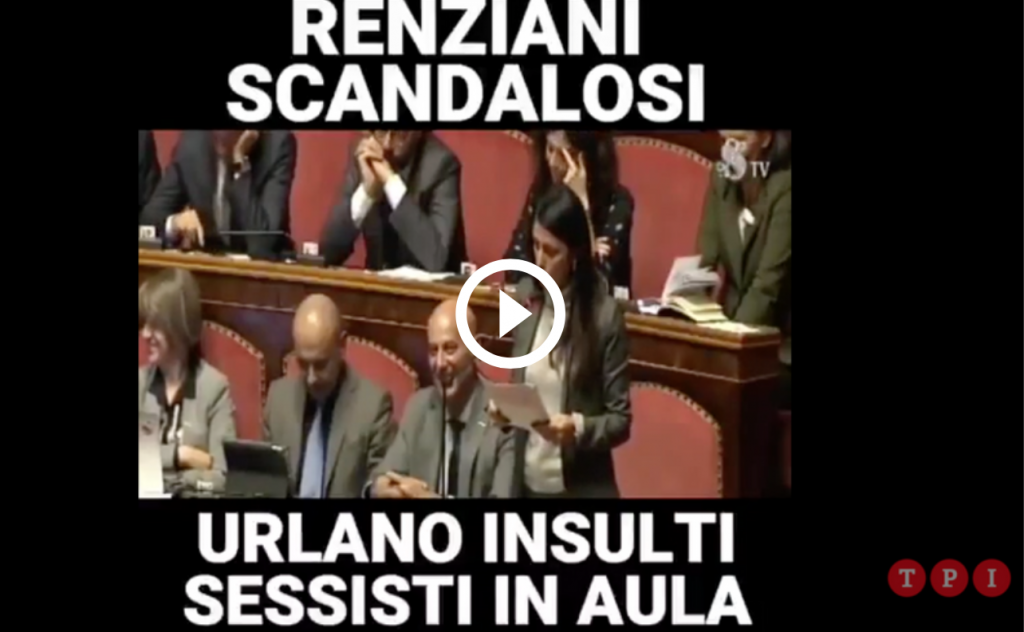 senatore pd insulti sessisti contro m5s