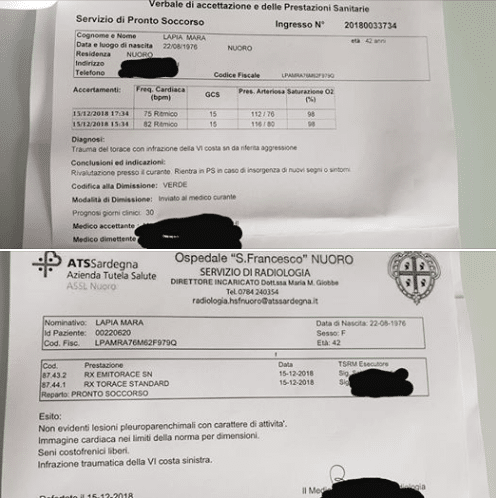 mara lapia referto medico