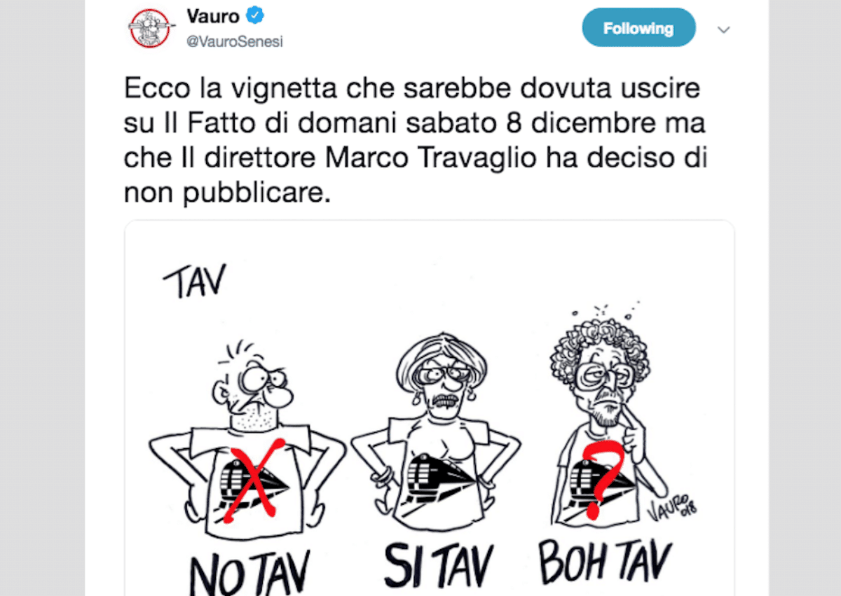 travaglio vauro tav