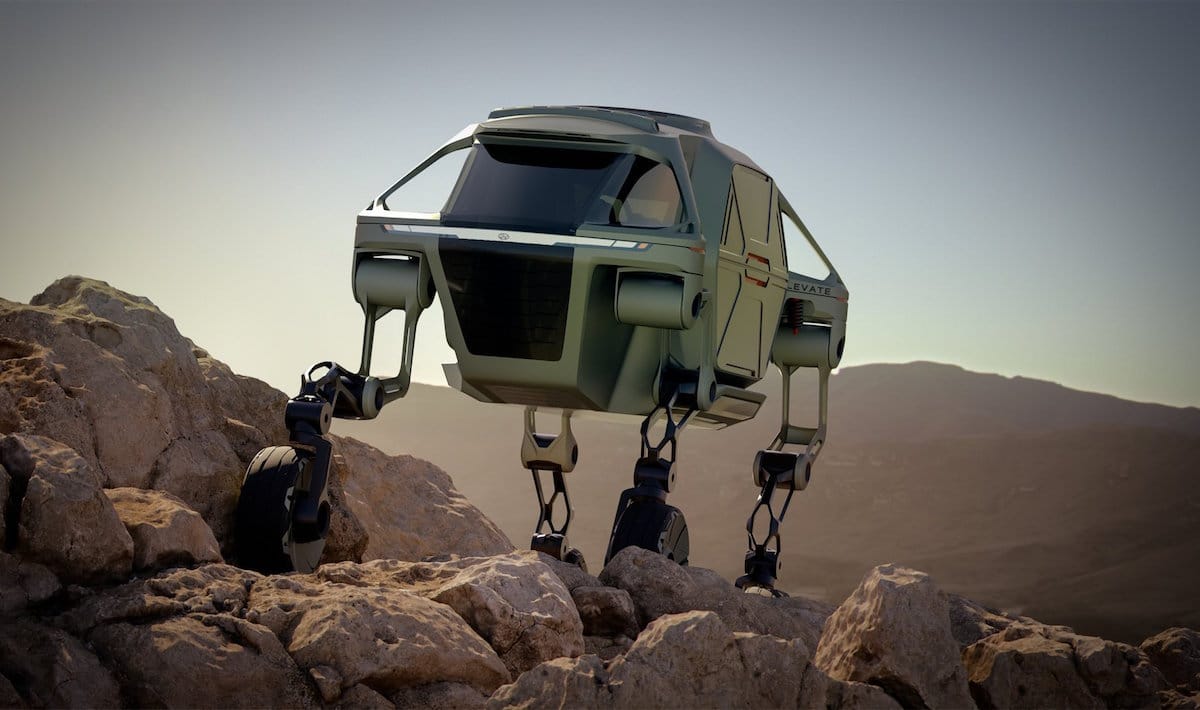 Hyundai auto con gambe