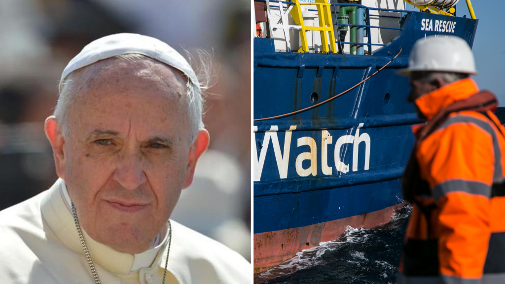 papa francesco sea watch