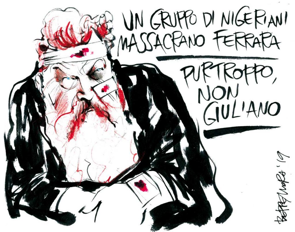 Fatto quotidiano vignetta Giuliano Ferrara