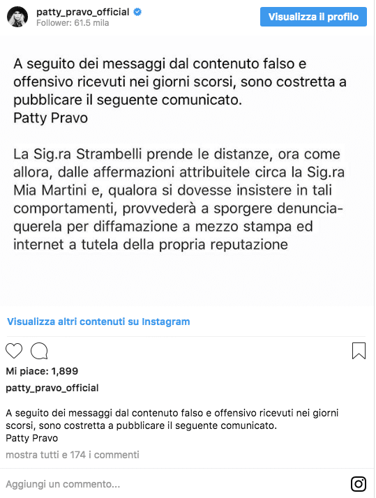 patty pravo mia martini