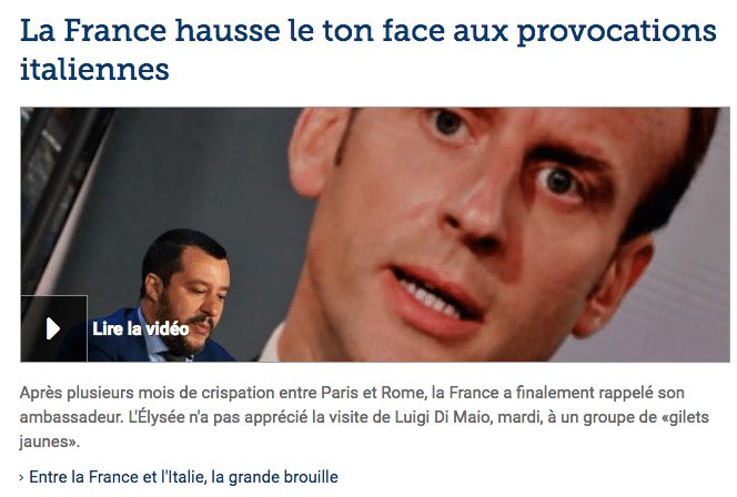 crisi italia francia stampa francese