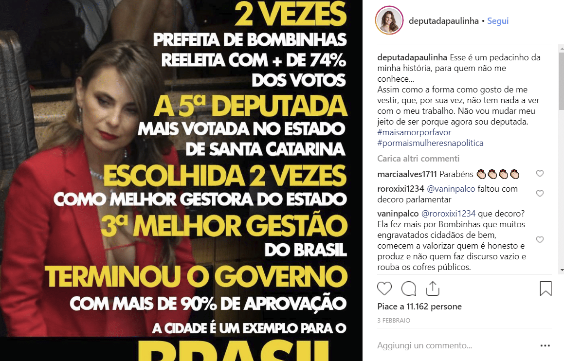 deputata brasiliana seno scoperto