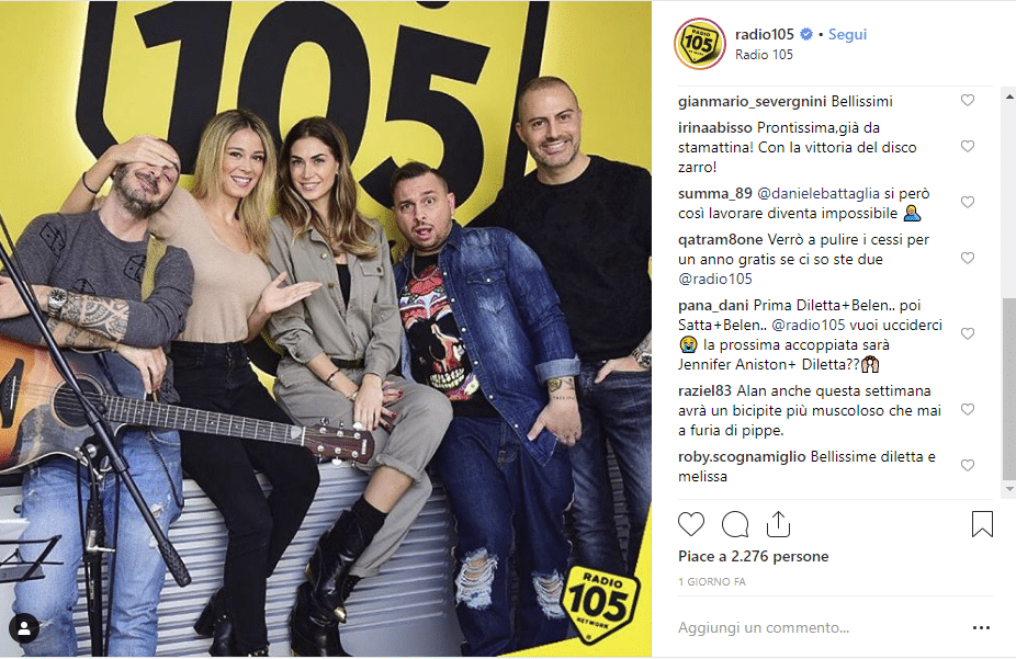 diletta leotta melissa satta radio 105