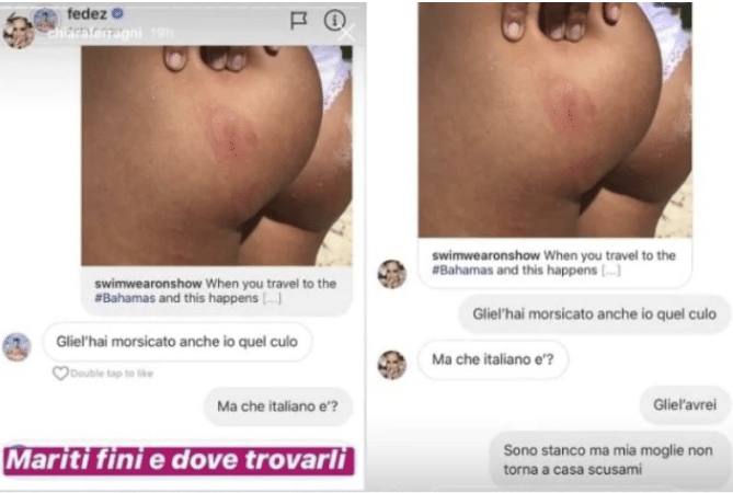 fedez commento hot reazione ferragni