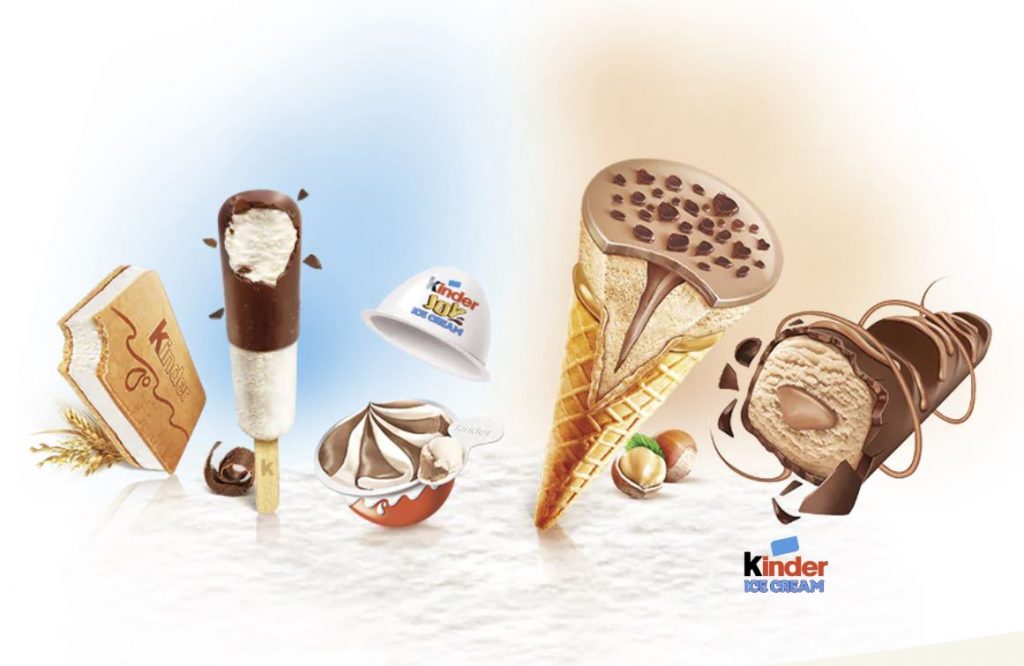 gelati kinder italia marzo