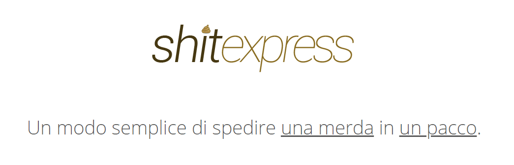 shitexpress sito per spedire cacca