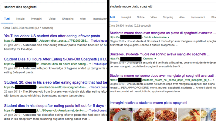 studente mangia spaghetti muore