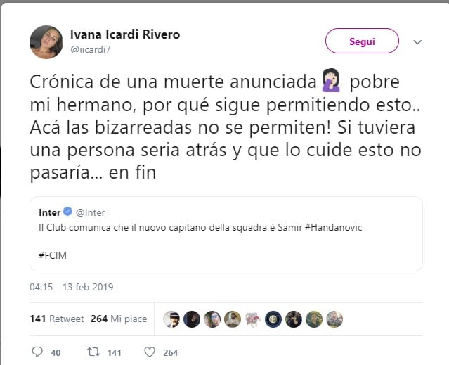 wanda nara scontro sorella icardi