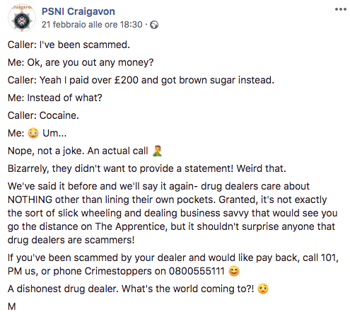 zucchero cocaina denuncia