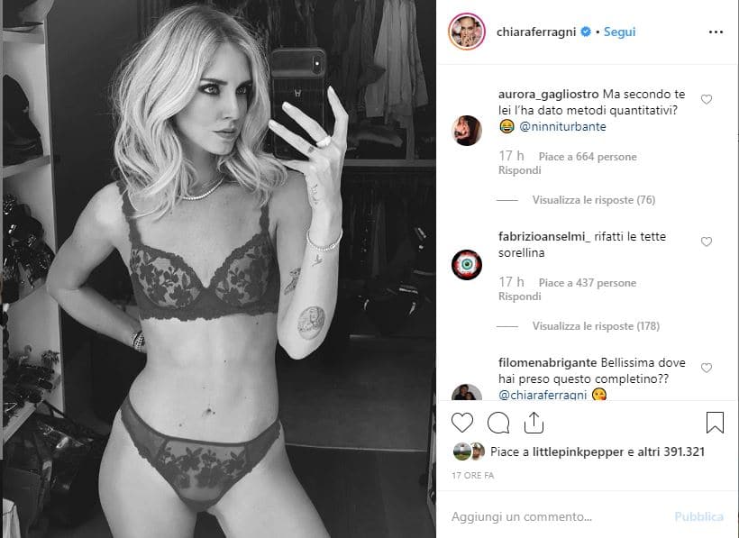 Chiara Ferragni foto mutande 