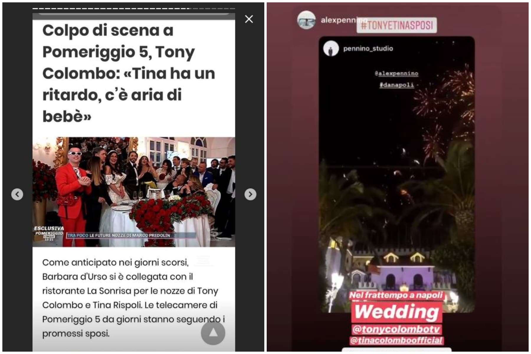 matrimonio di tony colombo video